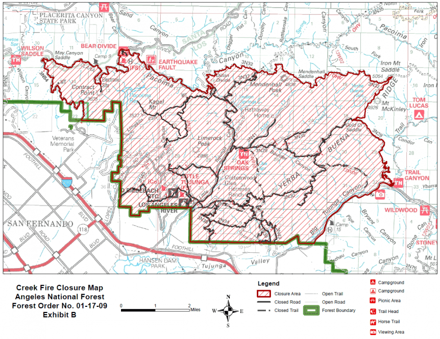 2007 Witch Creek Fire Map - Map