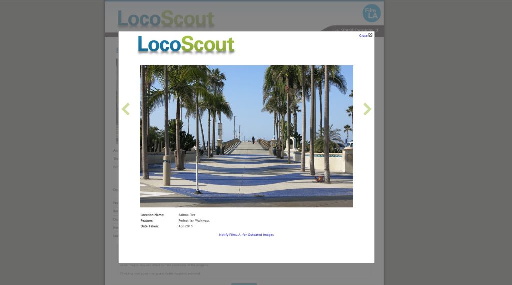 LocoScout screen